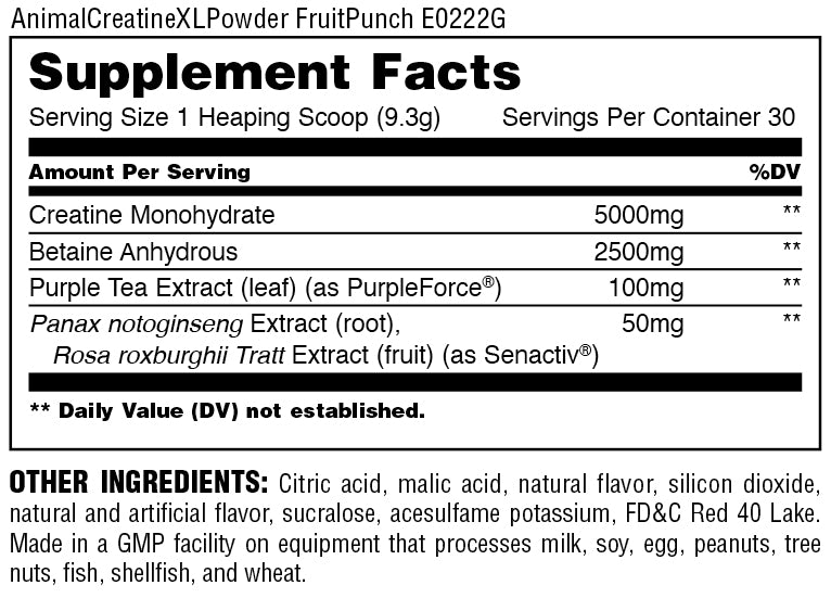 nutrition facts