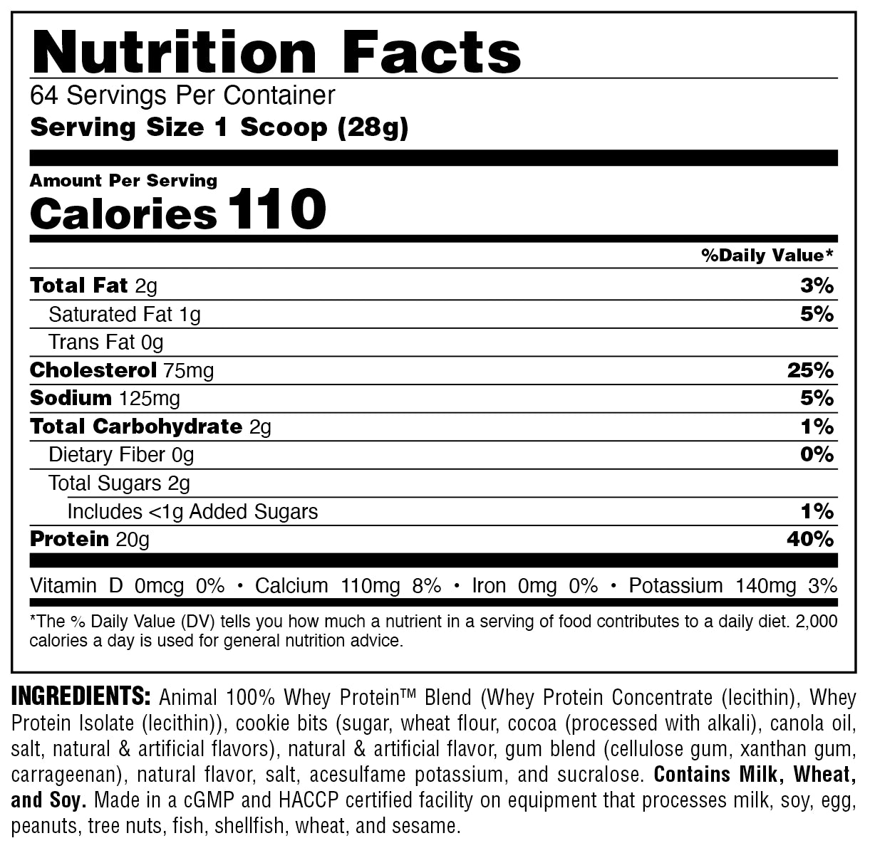 nutrition facts