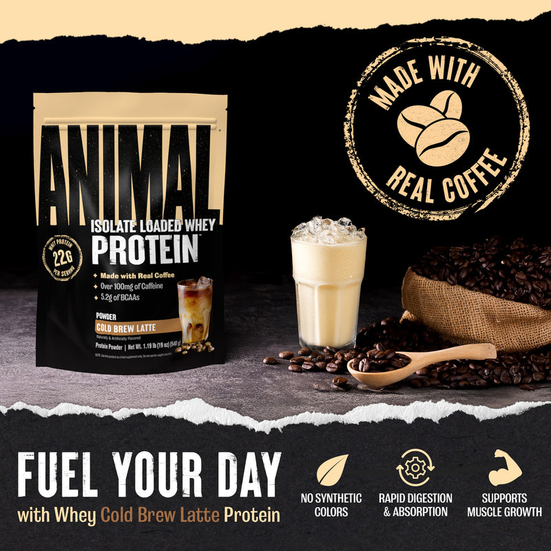 Animal Isolate Loaded Whey Cold Brew Lattee Protein