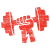 Red Power Fist Icon