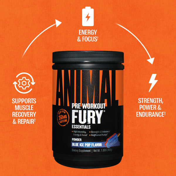 Animal Fury: Pre-Workout Powder Supplements for Energy – Animal Pak