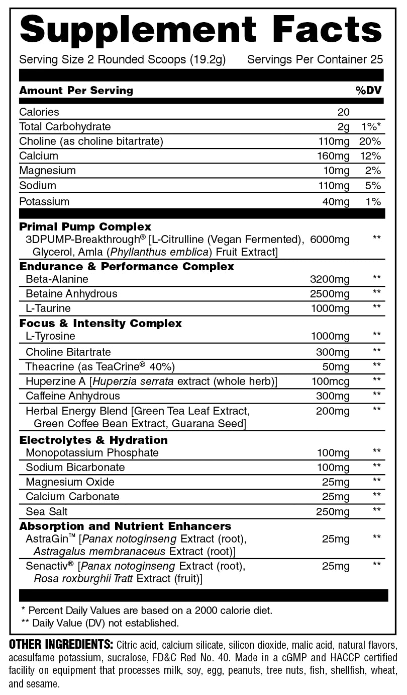 nutrition facts